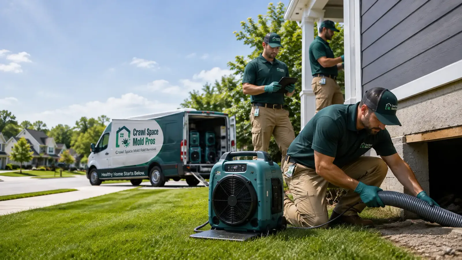 Crawl Space Mold Removal in Chester, ID